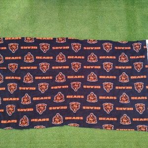 Chicago Bears Football 3' W"X 5" L NFL 100% Cotton Fleece Logo FABRIC New